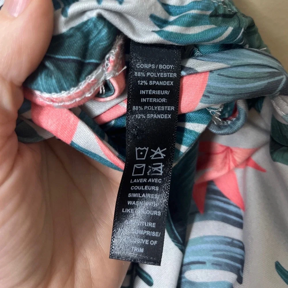 Kyodan Outdoor Tropical Palm Active Dress Size XS Built In‎ Shelf Bra Athleisure